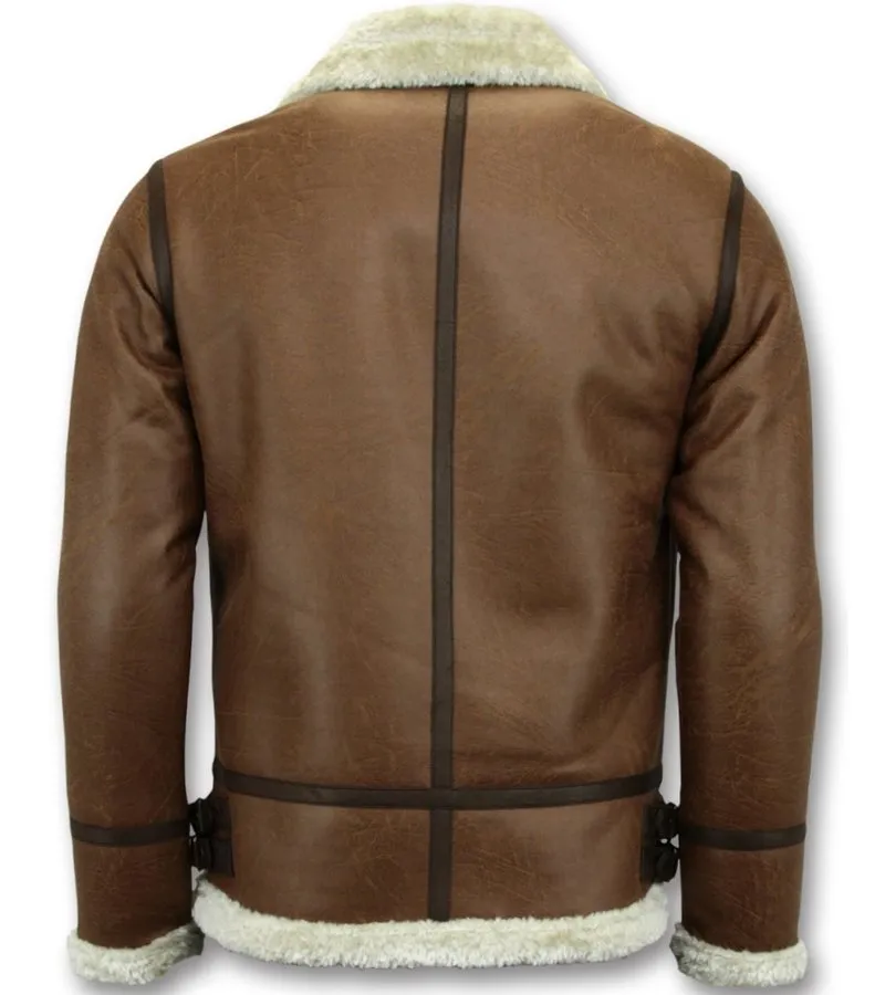 Shearling Jacket for Men - Lammy Coat Hombre - Brown