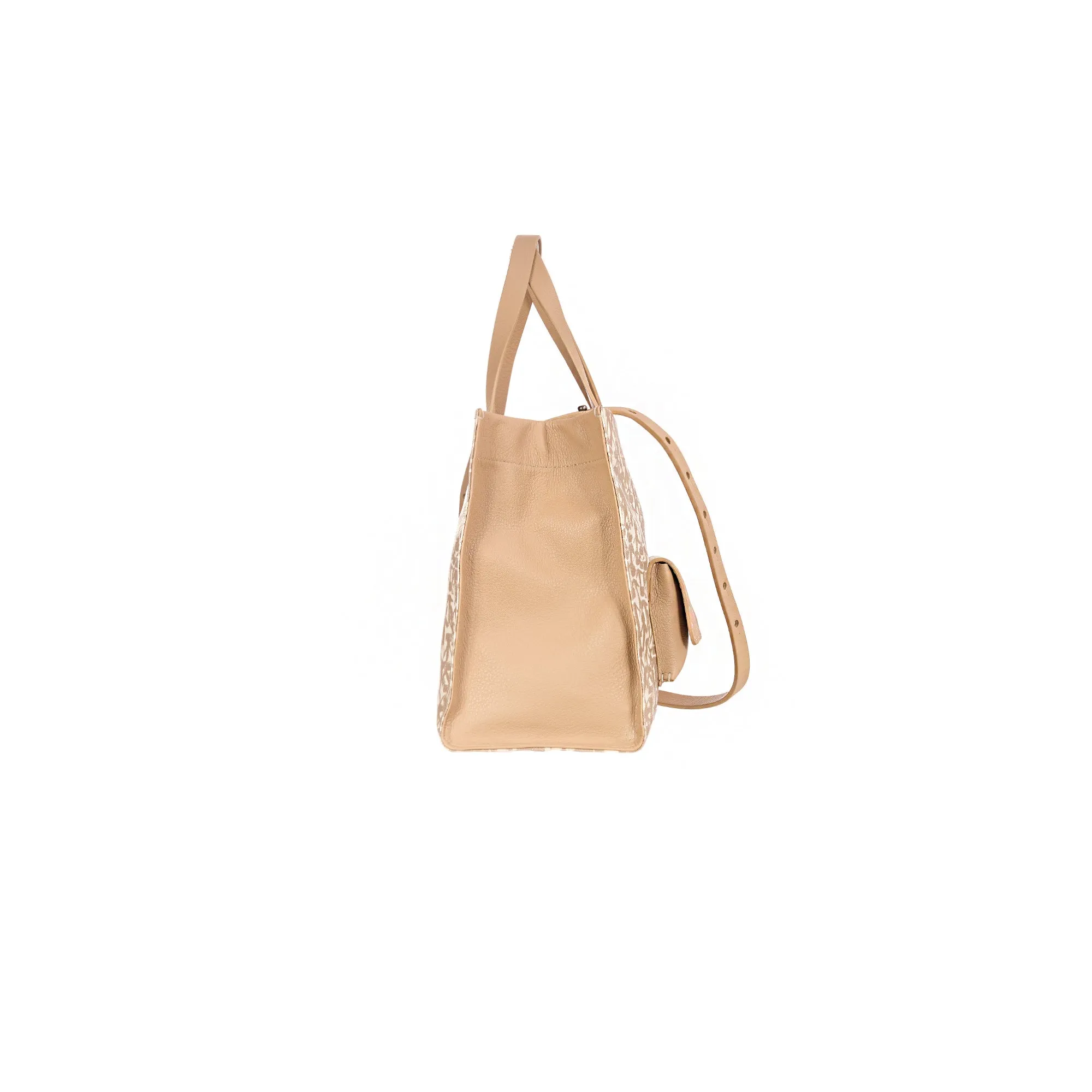 Shopping Pocket Minimalist Stand Out Beige