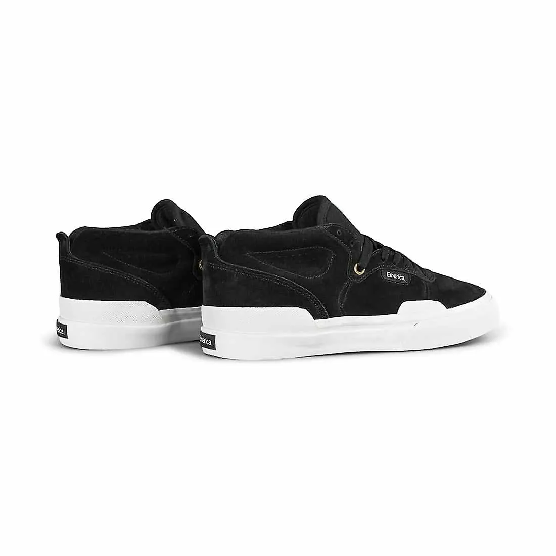 Skate shoes Emerica Pillar Mid-Top - Black/White/Gold