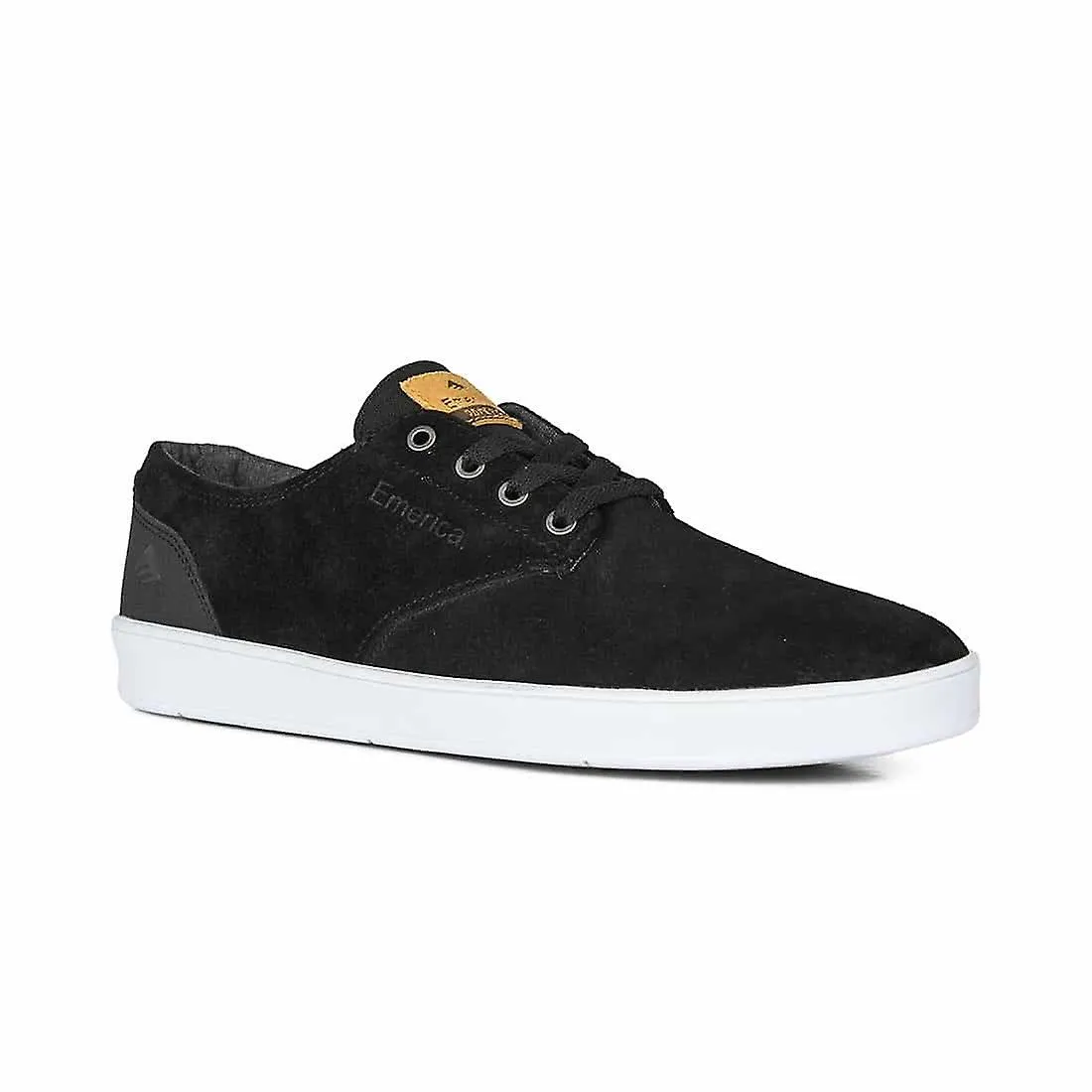 Skate shoes with laces - Emerica Romero in Black/Black/White