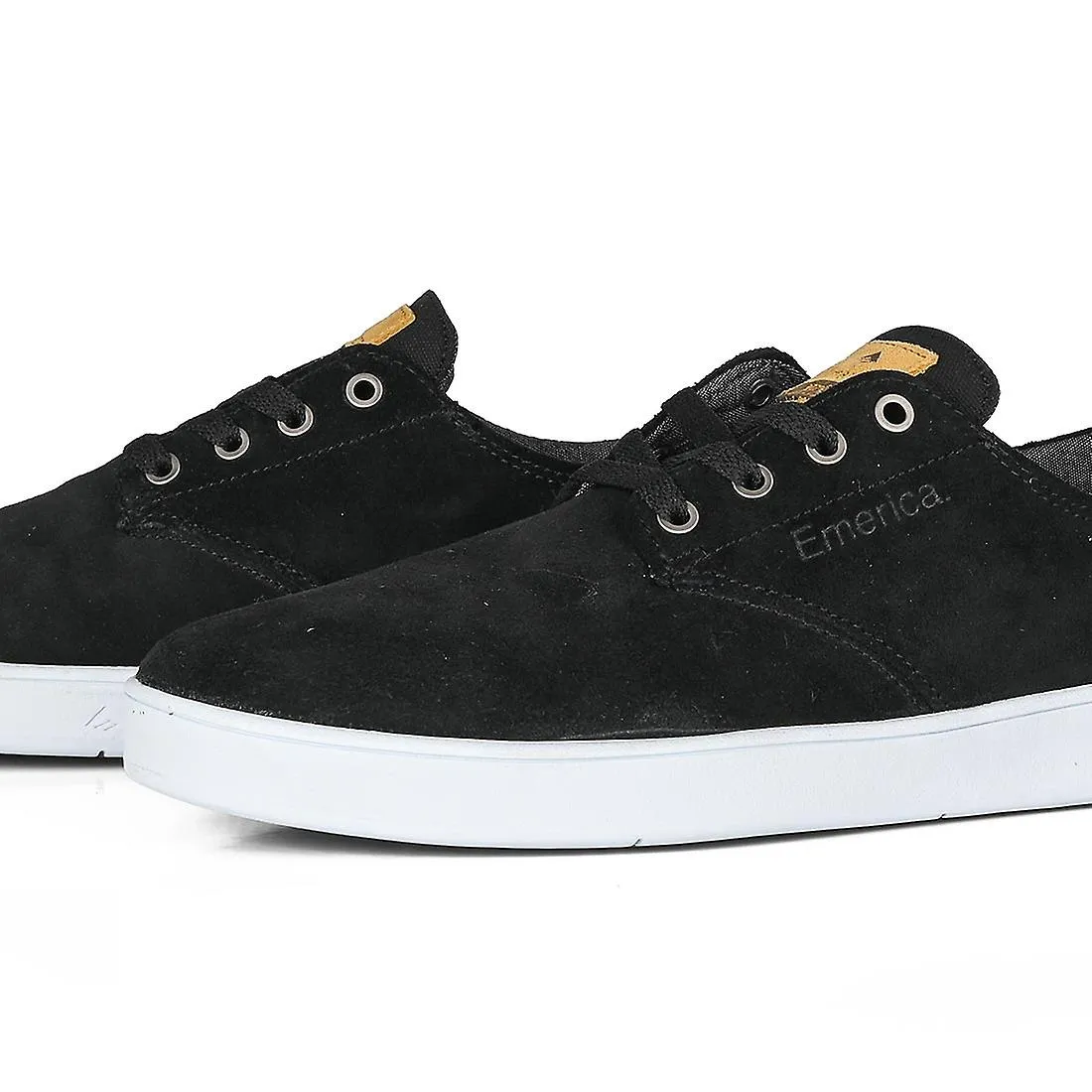 Skate shoes with laces - Emerica Romero in Black/Black/White