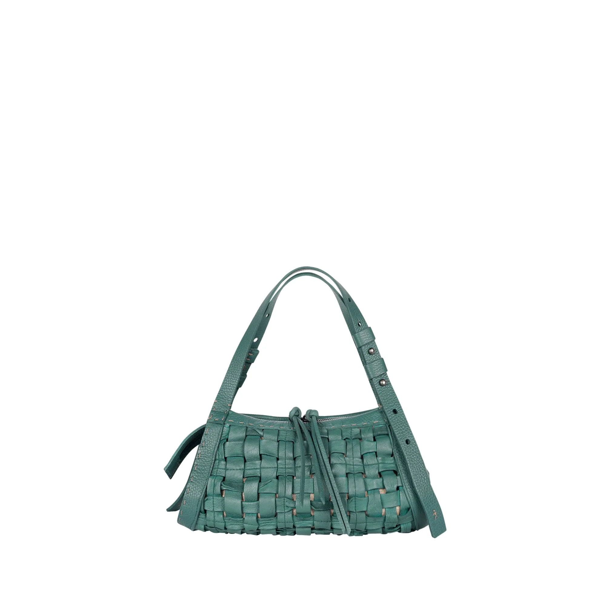 Small Interwoven Basket Handbag