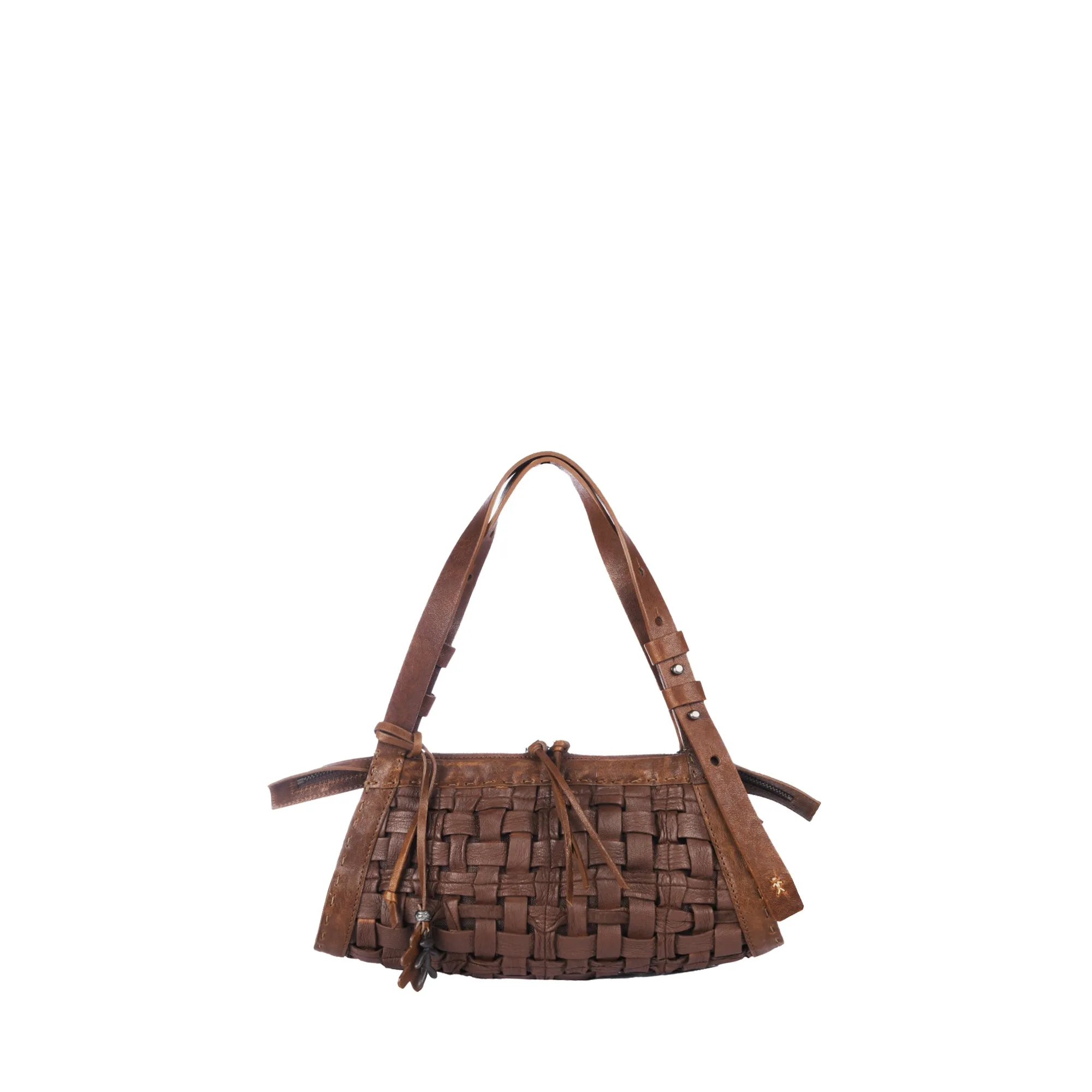 Small Interwoven Basket Handbag