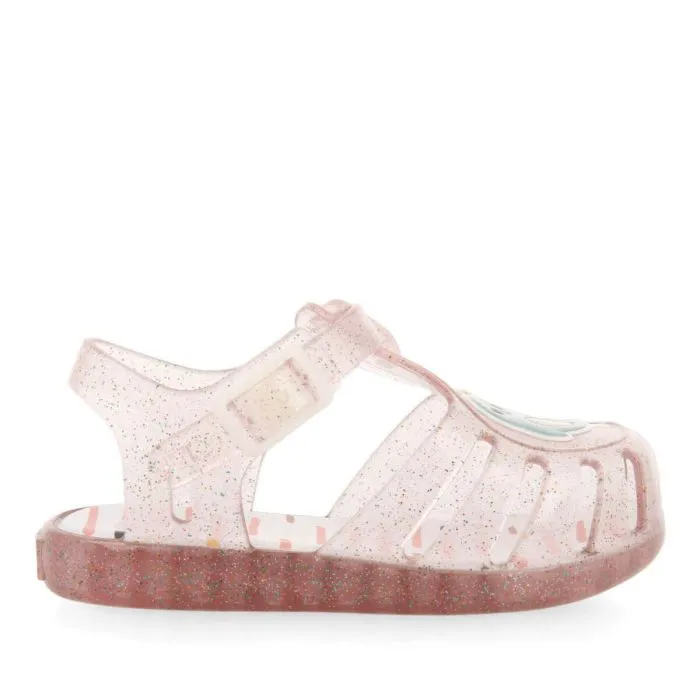 Sosua babiesink jelly sandals with unicorn fish design