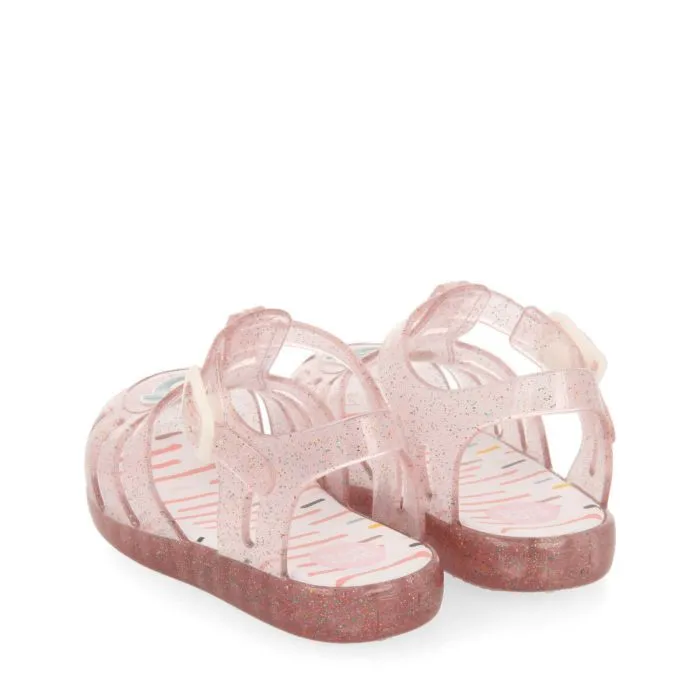 Sosua babiesink jelly sandals with unicorn fish design