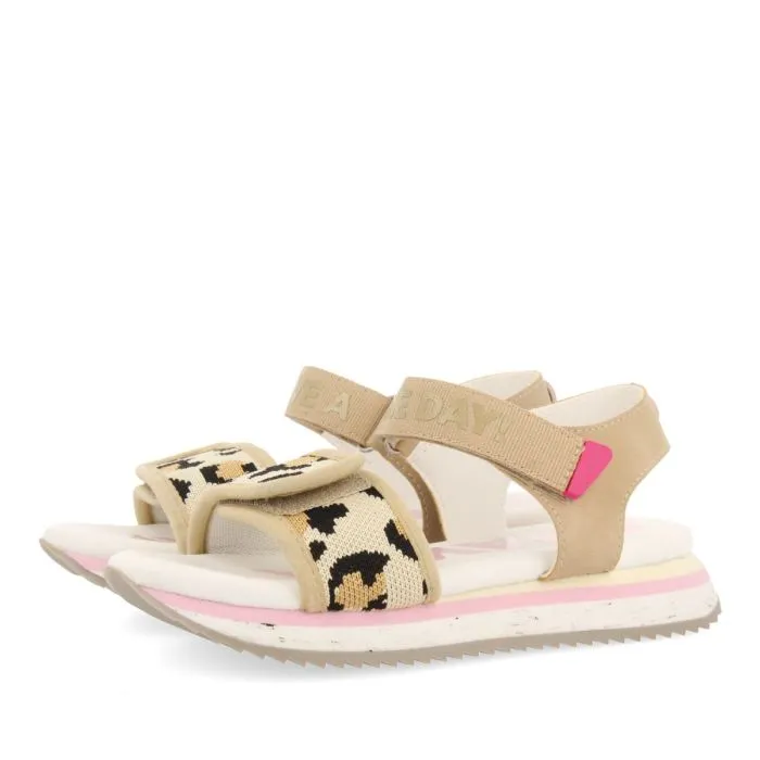 SPORTS SANDALS ANIMAL PRINT WITH ADJUSTABLE STRAPS FOR GIRL AND BOY FICARRA