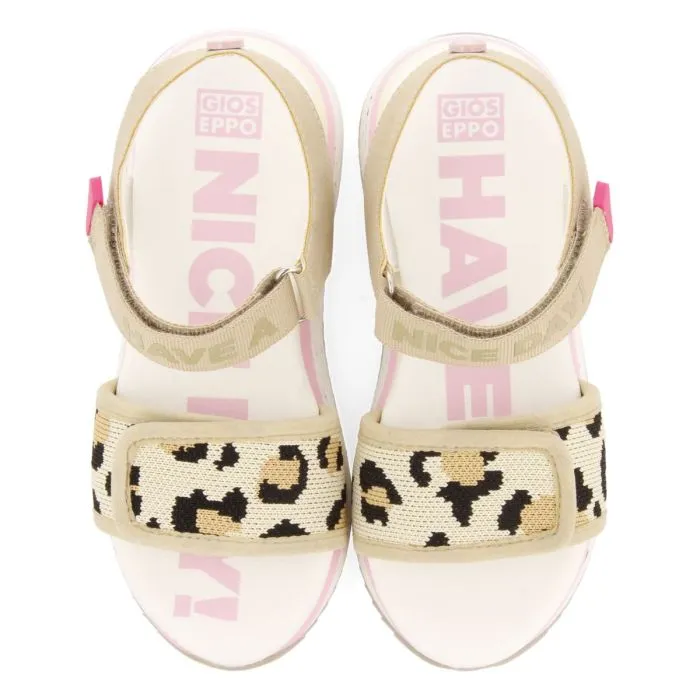 SPORTS SANDALS ANIMAL PRINT WITH ADJUSTABLE STRAPS FOR GIRL AND BOY FICARRA