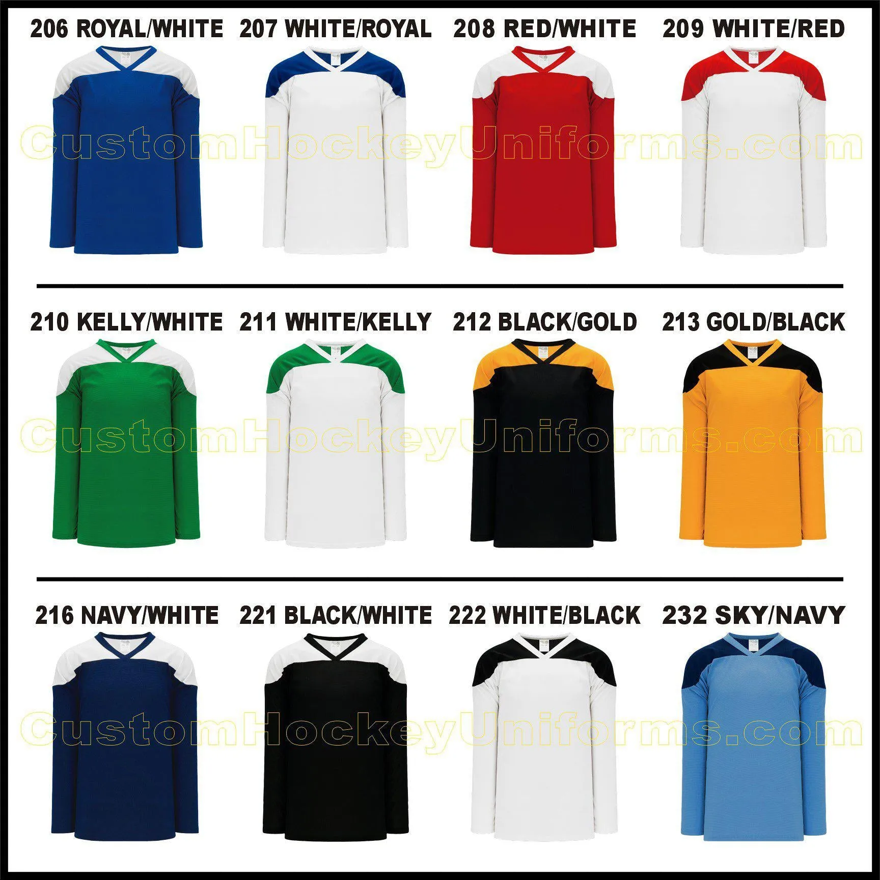 SUB6100 CUSTOM SUBLIMATED HOCKEY JERSEYS