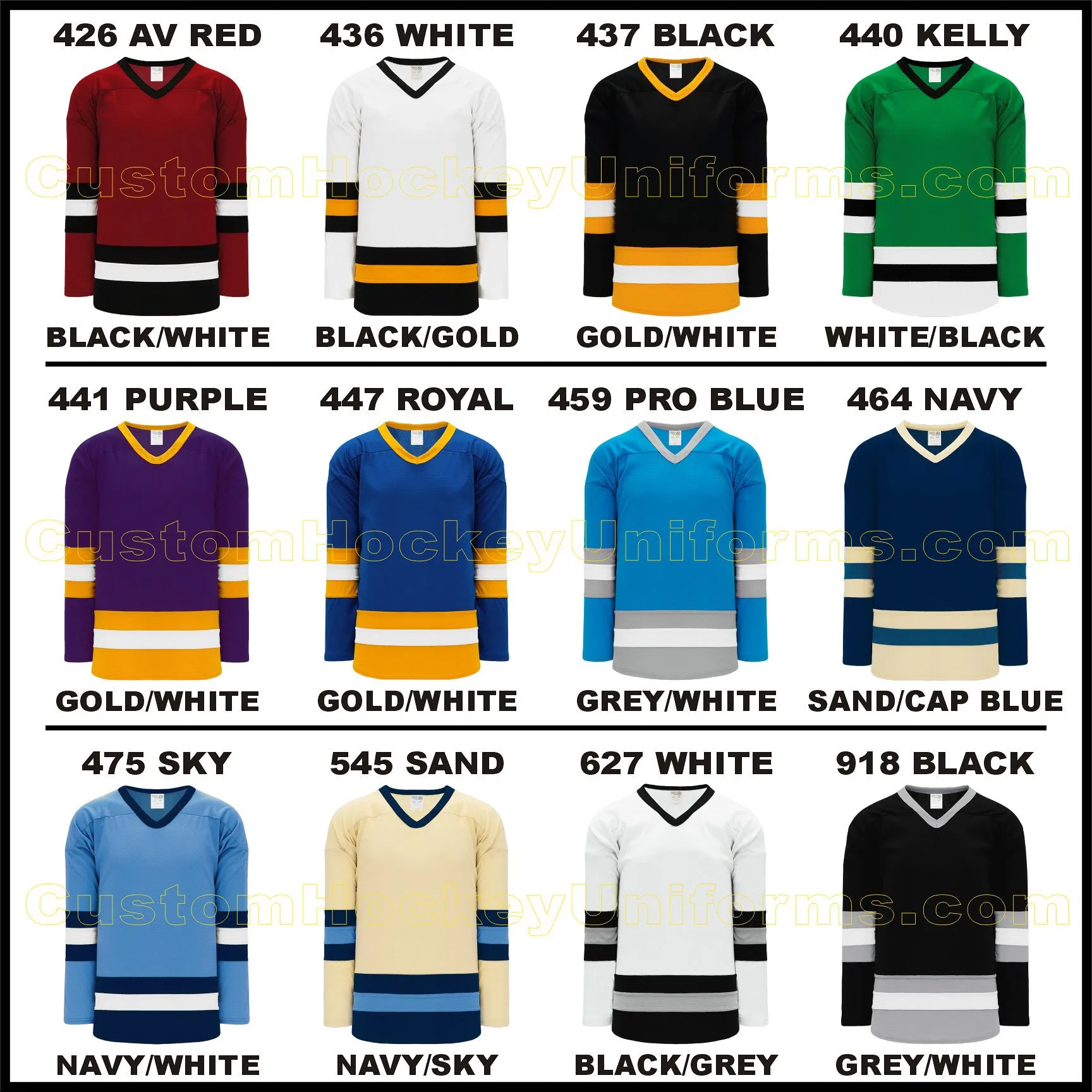 SUB6500 CUSTOM SUBLIMATED HOCKEY JERSEYS