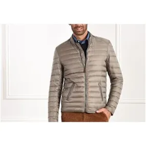 Taupe Puffer Jacket - Lightweight and Stylish - SVEN