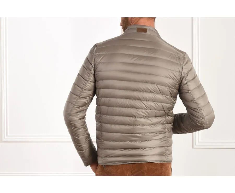 Taupe Puffer Jacket - Lightweight and Stylish - SVEN