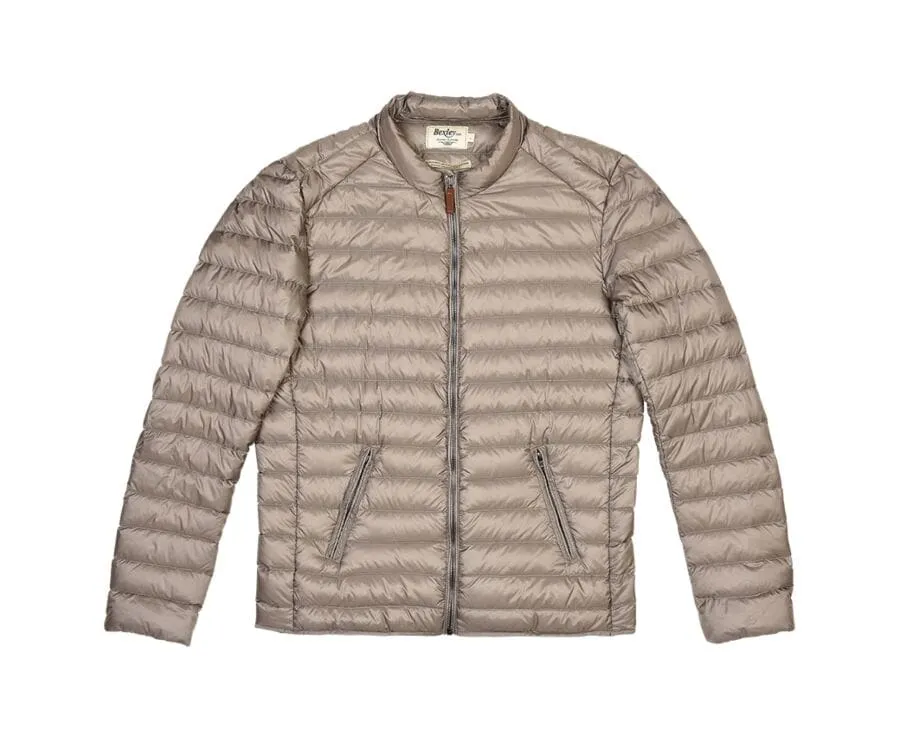 Taupe Puffer Jacket - Lightweight and Stylish - SVEN