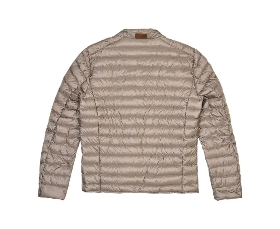 Taupe Puffer Jacket - Lightweight and Stylish - SVEN