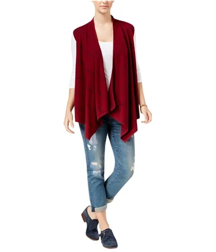 Tommy Hilfiger Womens Harper Draped Cardigan Sweater