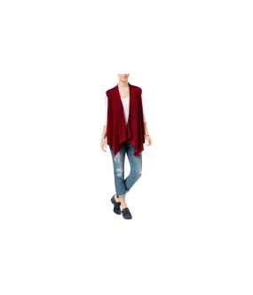 Tommy Hilfiger Womens Harper Draped Cardigan Sweater