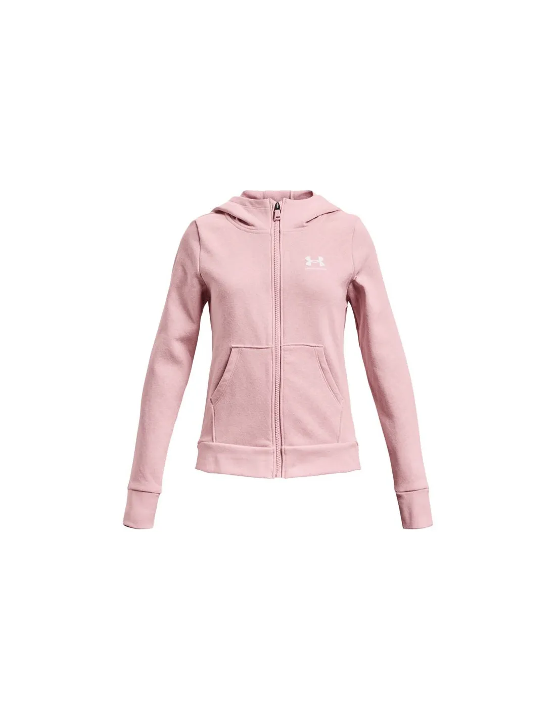 Under Armour Rival Fleece Girls Pink Jacket