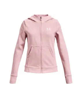 Under Armour Rival Fleece Girls Pink Jacket