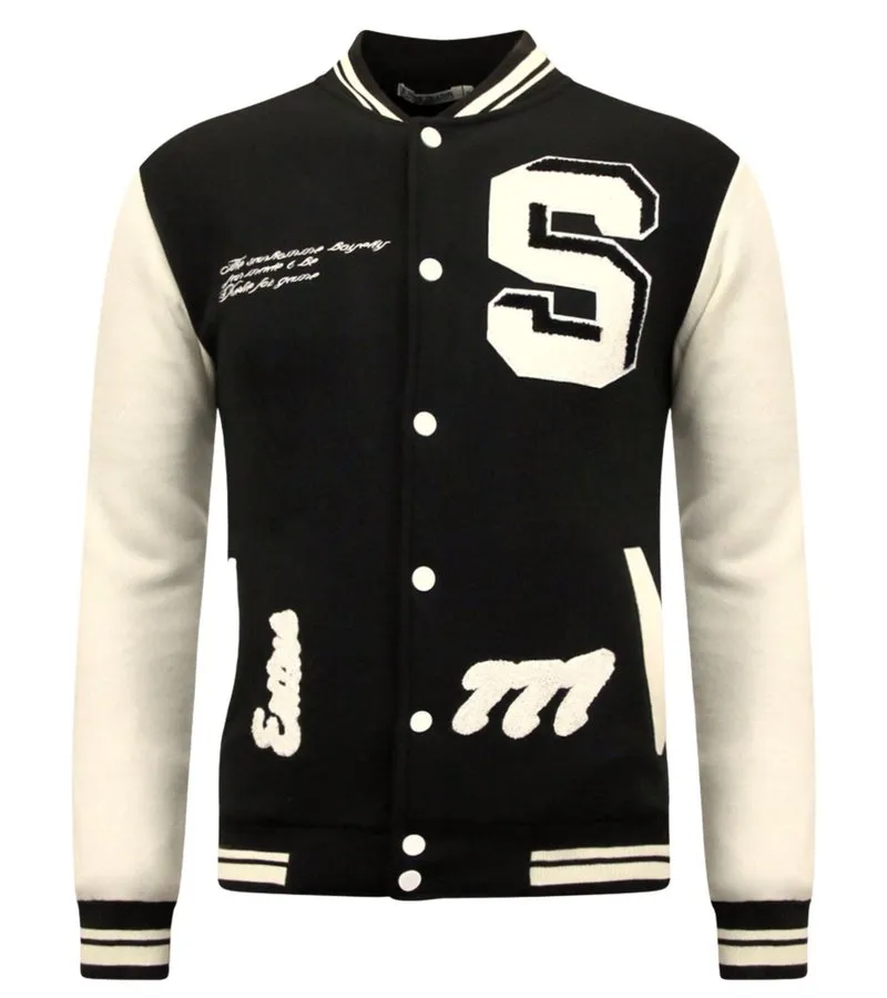 Vintage College Jacket - Men's - 7798 - Black