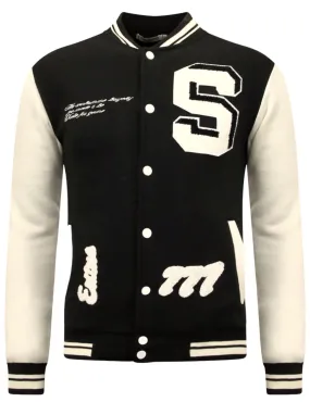 Vintage College Jacket - Men's - 7798 - Black