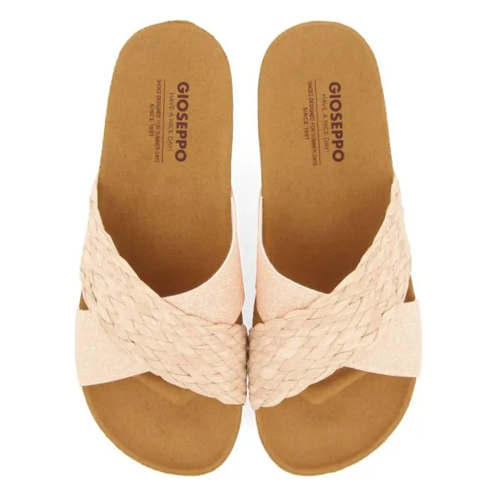 WEDGE SANDALS WITH PINK STRAPS FOR WOMEN GOULDS