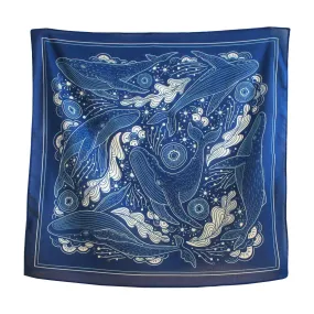 Whale Ocean Scarf Bandana - Top Result: Exceptional Whale-themed Scarf Bandana for Ocean Lovers. Shop Now!