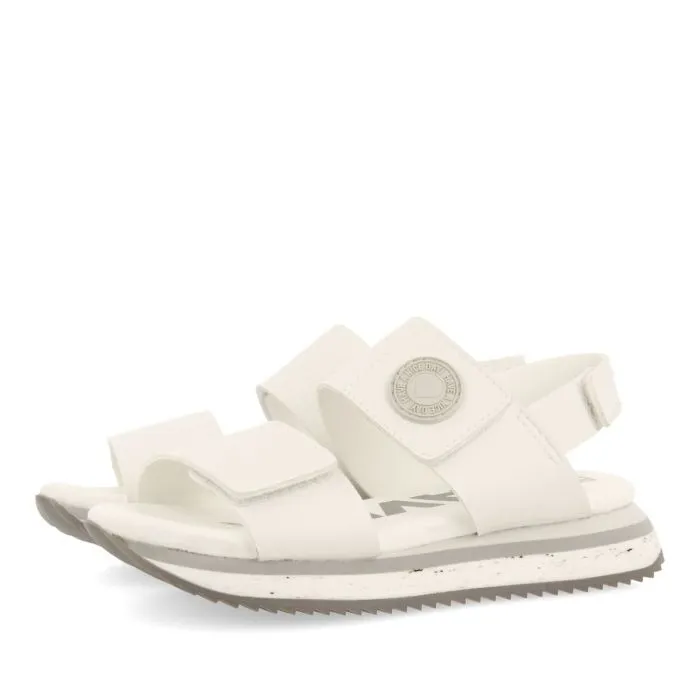 WHITE SPORTS SANDALS PADDED FOR GIRL AND BOY FURNARI