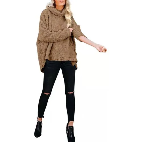 Women's Blouse Long Sleeve Sweaters & Cardigans Fashion Solid Color