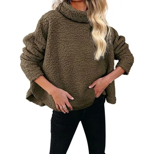 Women's Blouse Long Sleeve Sweaters & Cardigans Fashion Solid Color