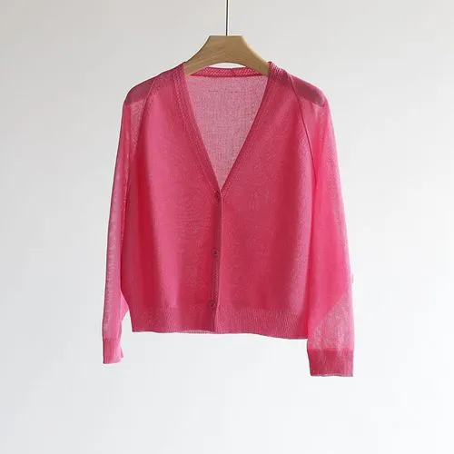 Women's Cardigan Knitwear Long Sleeve Sweaters & Cardigans Casual Elegant Solid Color