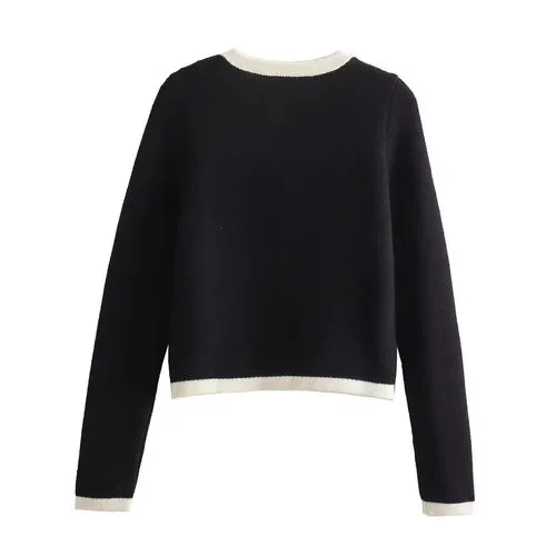 Women's Cardigan Knitwear Long Sleeve Sweaters & Cardigans Printing Elegant Streetwear Color Block