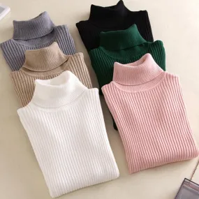 Women's Knitwear Long Sleeve Sweaters & Cardigans Rib-knit Simple Style Solid Color