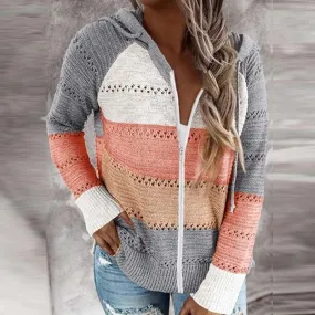 Women's Knitwear Long Sleeve Sweaters & Cardigans Rib-knit Streetwear Solid Color