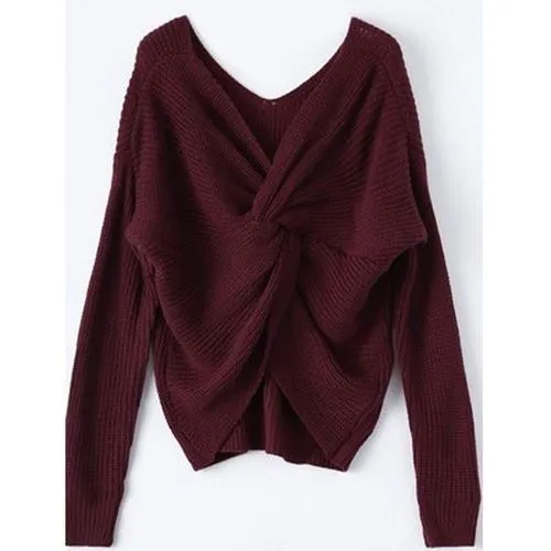 Women's Long Sleeve Sweaters & Cardigans Casual Elegant Solid Color