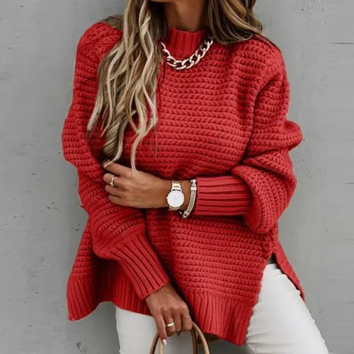 Women's Sweater Knitwear Long Sleeve Sweaters & Cardigans Elegant Streetwear Solid Color