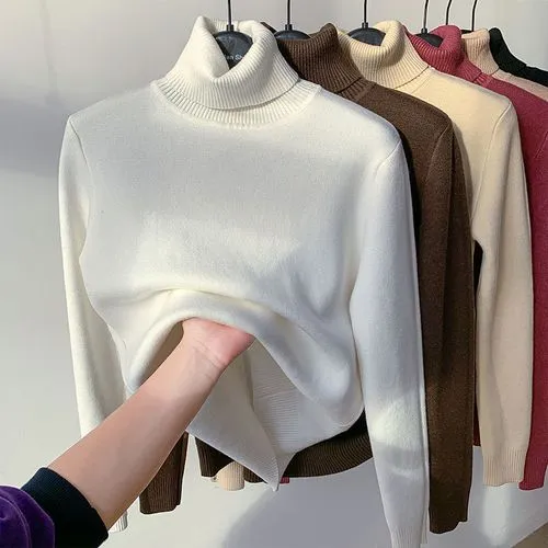 Women's Sweater Long Sleeve Sweaters & Cardigans Casual Solid Color