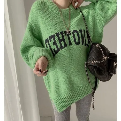 Women's Sweater Long Sleeve Sweaters & Cardigans Fashion Letter