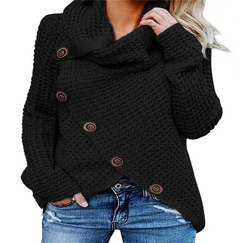 Women's Sweater Long Sleeve Sweaters & Cardigans Patchwork British Style Solid Color