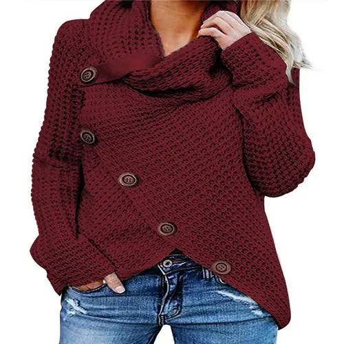 Women's Sweater Long Sleeve Sweaters & Cardigans Patchwork British Style Solid Color