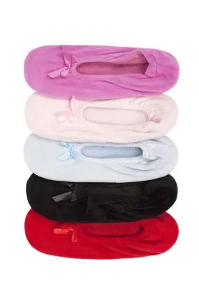 Women's Soft Ballerina Slippers, Solid Color