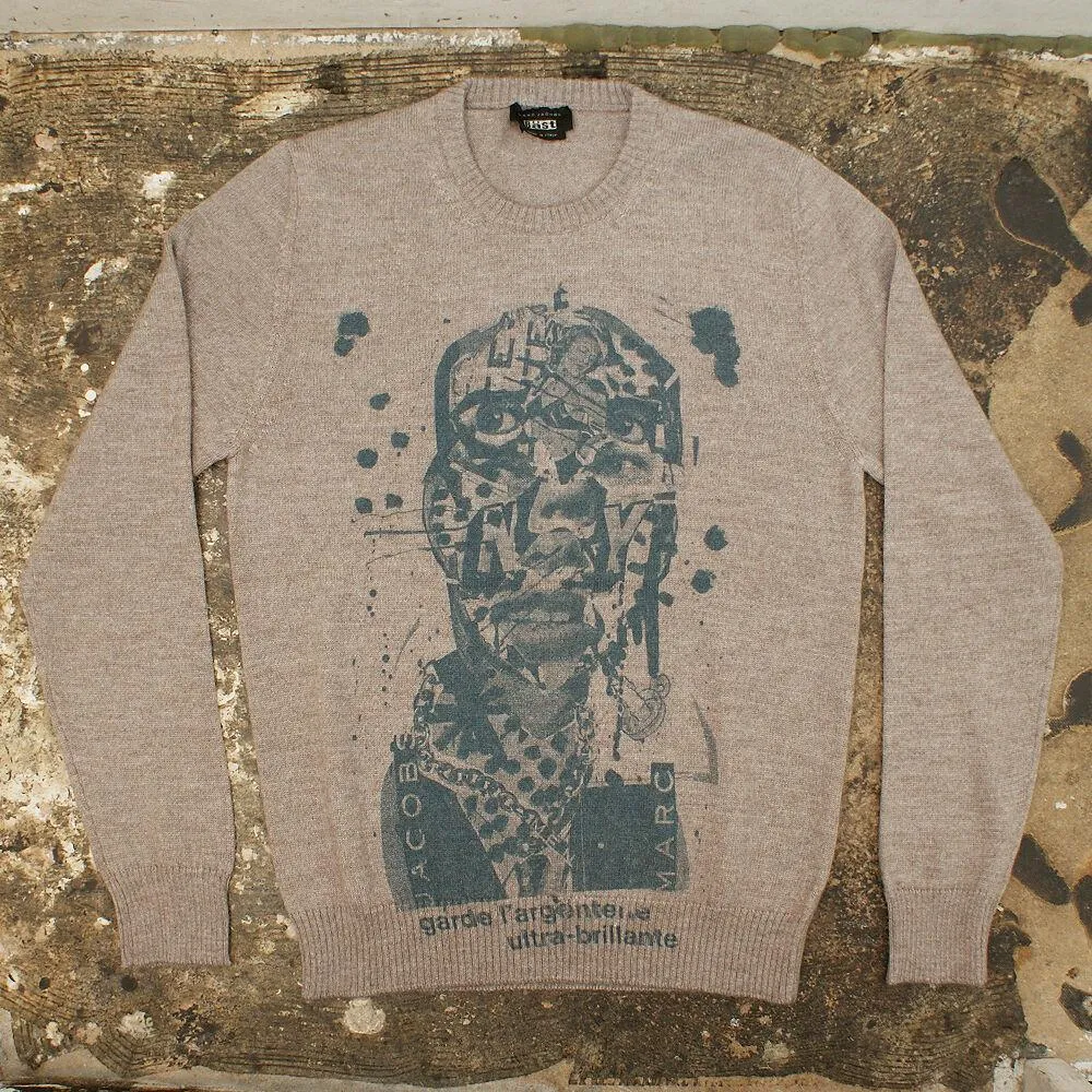 x BST Brown Graphic Print Crew Neck Knitwear