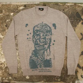 x BST Brown Graphic Print Crew Neck Knitwear