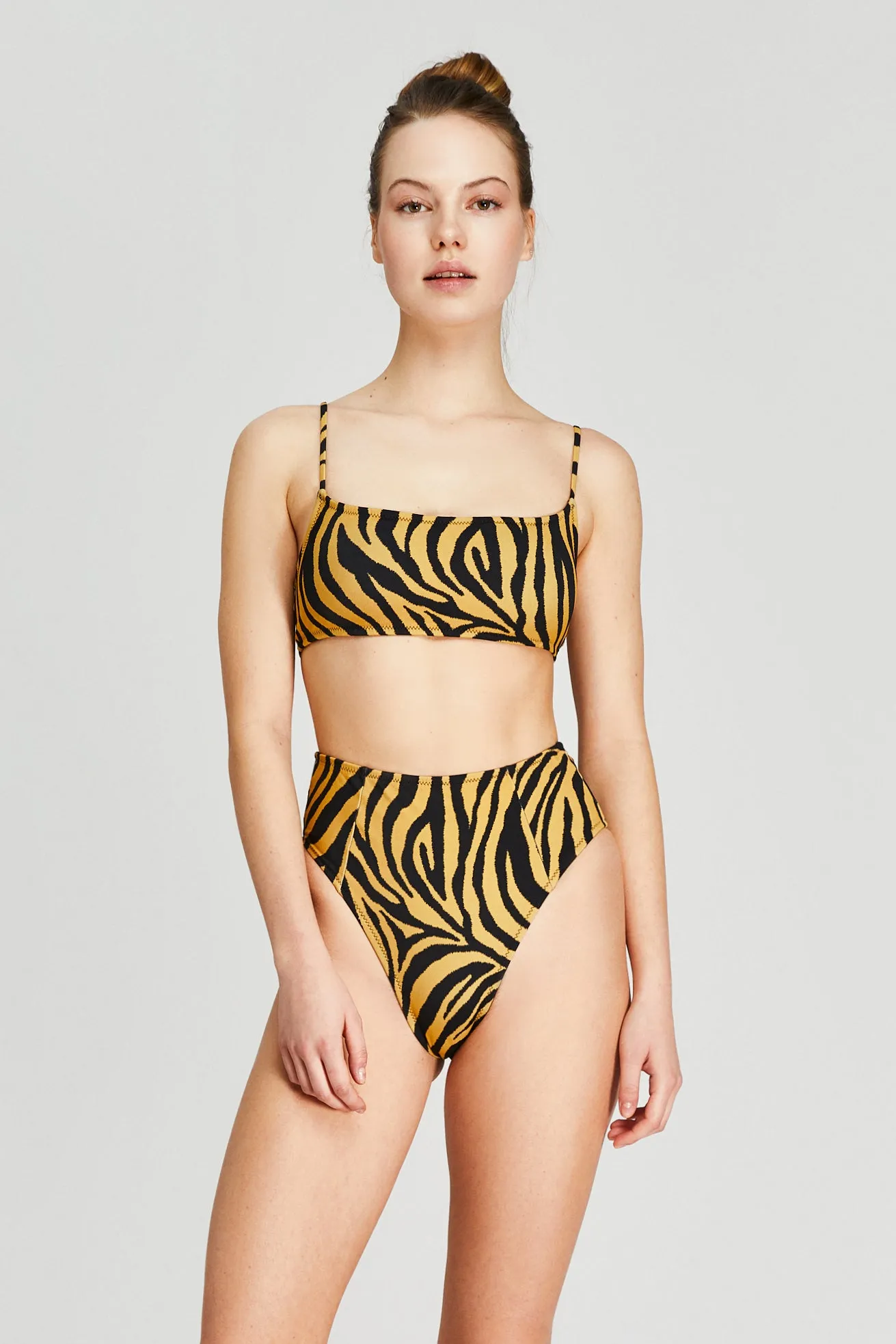 Zebra Bikini Top in Color for Women